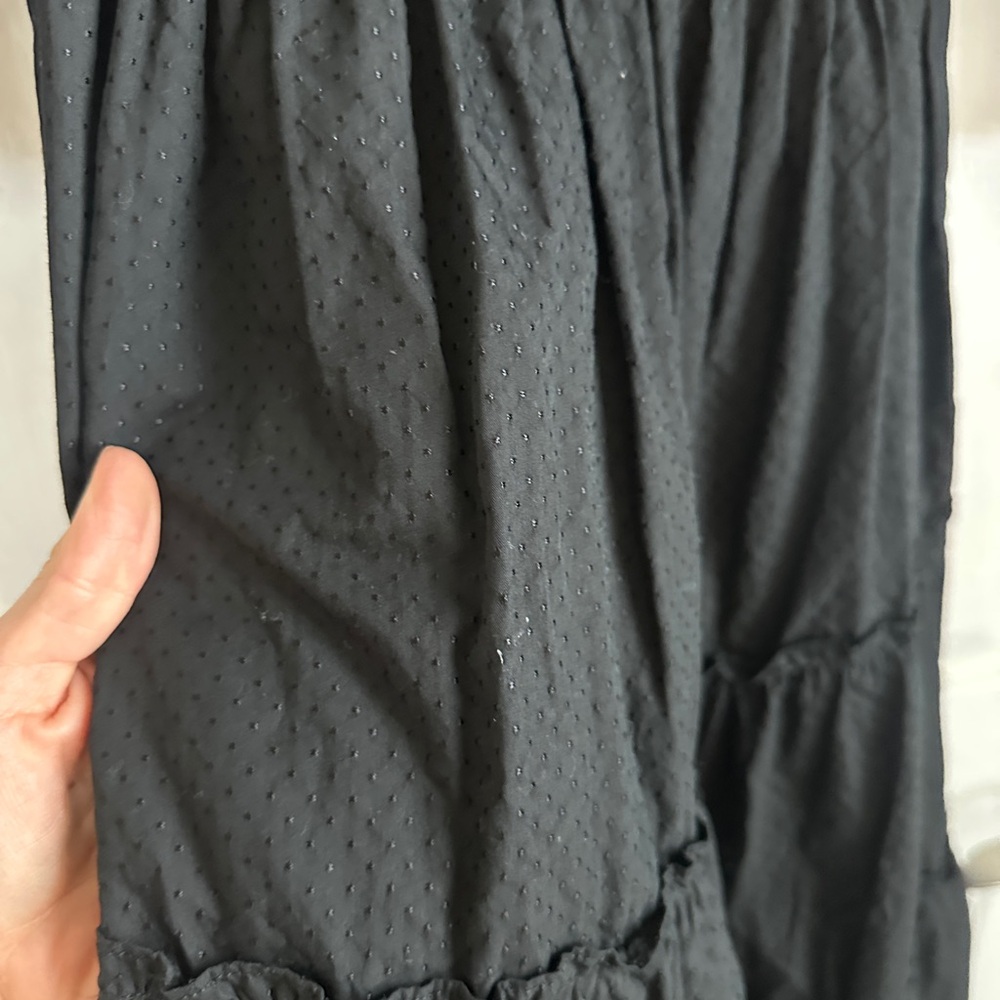 Hill House Home Nesli Black Swiss Jacquard Dot Nap Dress New Size Extra Small - Picture 6 of 8